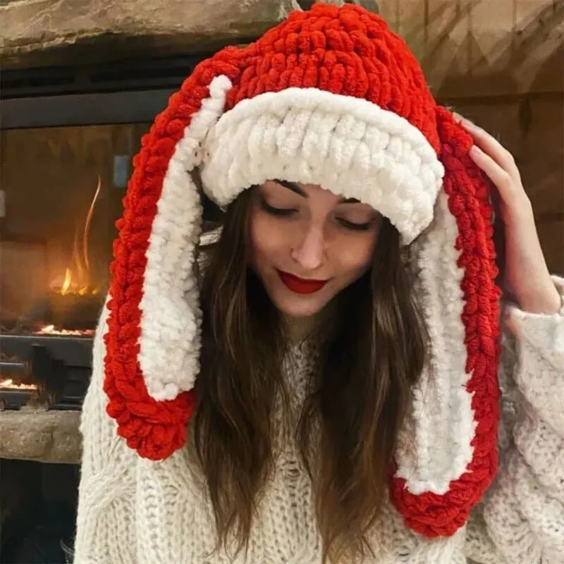 Thick Polyester Christmas Santa Hats for Warmth & Festive Cheer