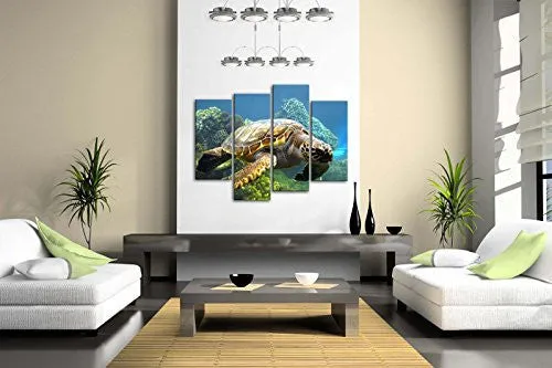 TURTLE SWIMMING IN BOTTOM OF SEA WALL ART PAINTING THE PICTURE PRINT ON CANVAS ANIMAL PICTURES FOR HOME DECOR DECORATION GIFT