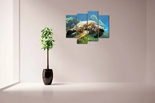 TURTLE SWIMMING IN BOTTOM OF SEA WALL ART PAINTING THE PICTURE PRINT ON CANVAS ANIMAL PICTURES FOR HOME DECOR DECORATION GIFT