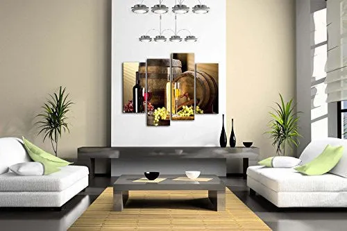 VARIOUS WINE WITH GRAPE WALL ART FOR KITCHEN PAINTING PICTURES PRINT ON CANVAS FOOD THE PICTURE FOR HOME MODERN DECORATION