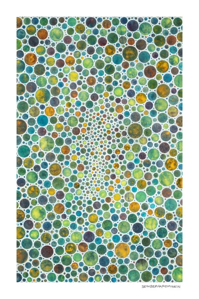 [white circles III][limited edition print by seth b minkin]