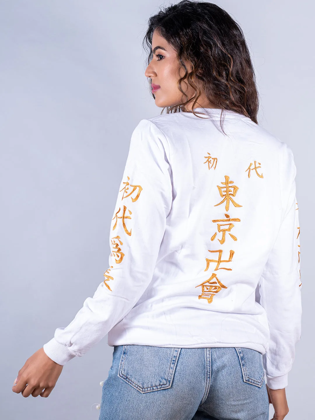 White Tokyo Manji Anime Sweatshirt