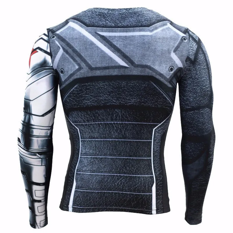 WINTER SOLDIER Compression Shirt for Men (Long Sleeve)