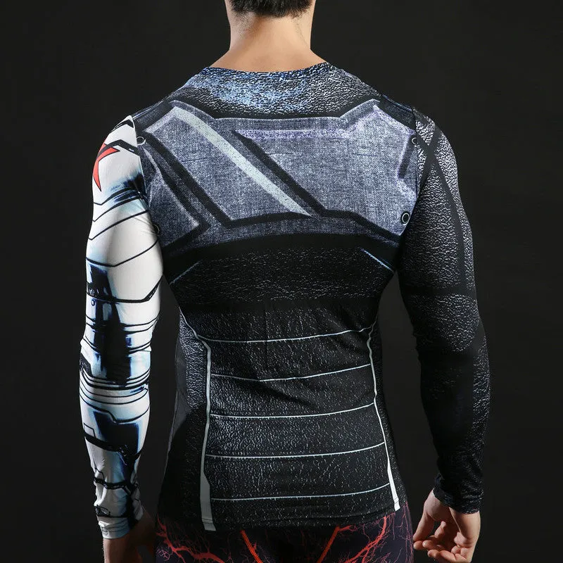 WINTER SOLDIER Compression Shirt for Men (Long Sleeve)