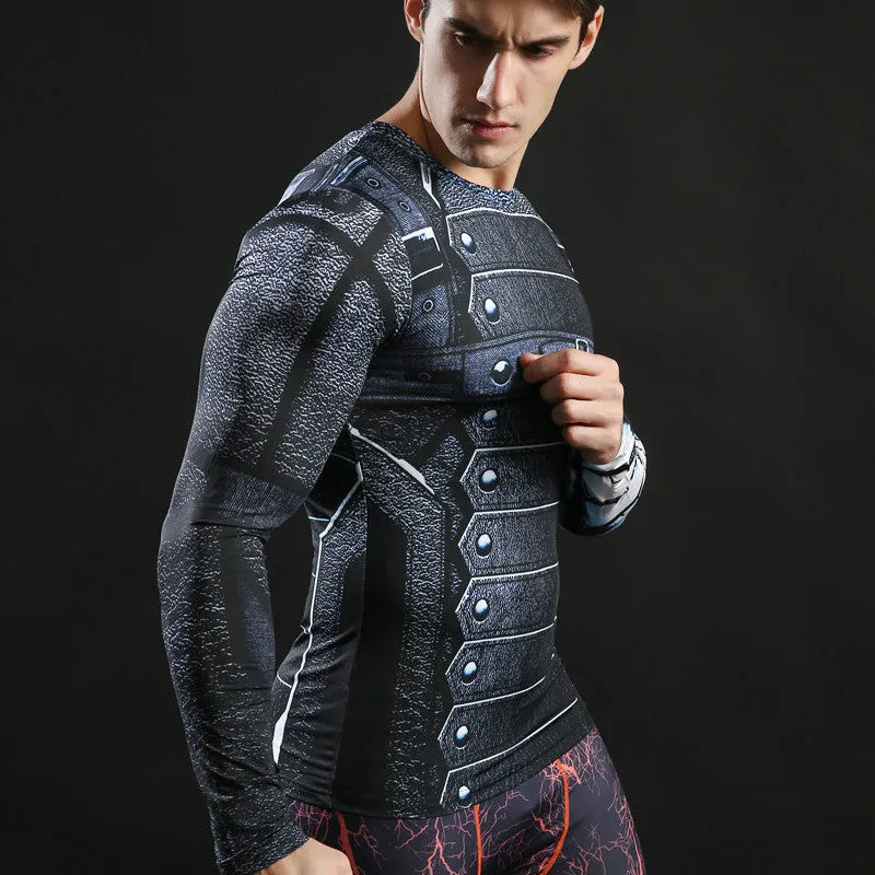 WINTER SOLDIER Compression Shirt for Men (Long Sleeve)