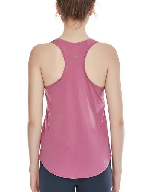 Women's Flowy Lightweight Pima Cotton Workout Tank Tops